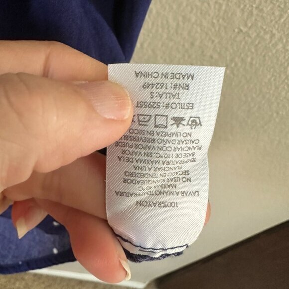 Milk &amp; Honey Blue Blouse Size‎ Small - Picture 3 of 7